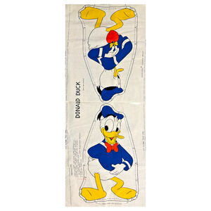 Donald Duck Fabric Panel Cut & Sew Pillow Doll Toy Vintage Disney Ameritex NOS